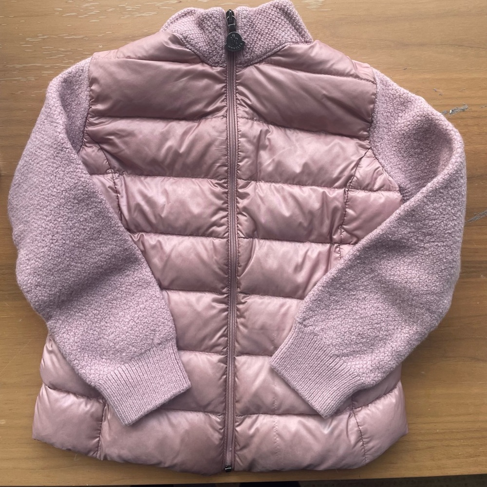 Moncler Maglia Tricot Quilted Cardigan down filled